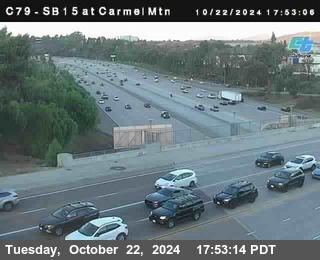 NB 15 at Carmel Mountain Rd.