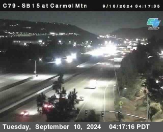 NB 15 at Carmel Mountain Rd.