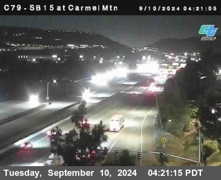 NB 15 at Carmel Mountain Rd.