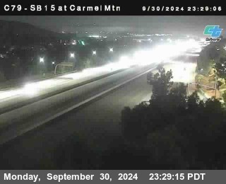 NB 15 at Carmel Mountain Rd.