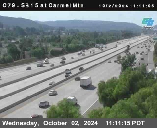 NB 15 at Carmel Mountain Rd.