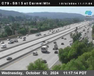 NB 15 at Carmel Mountain Rd.