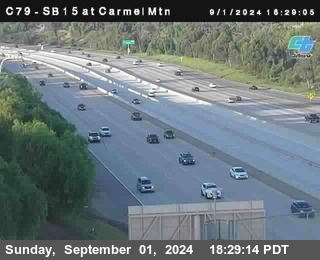 NB 15 at Carmel Mountain Rd.