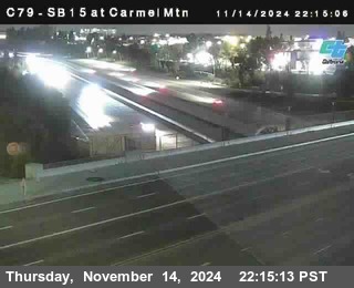 NB 15 at Carmel Mountain Rd.