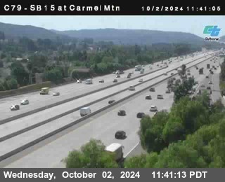 NB 15 at Carmel Mountain Rd.