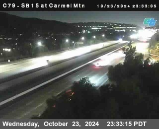 NB 15 at Carmel Mountain Rd.