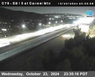 NB 15 at Carmel Mountain Rd.