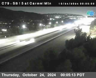 NB 15 at Carmel Mountain Rd.