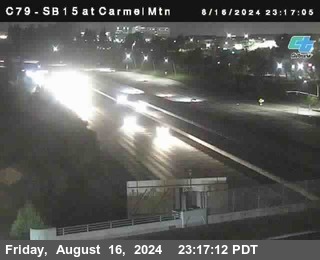 NB 15 at Carmel Mountain Rd.