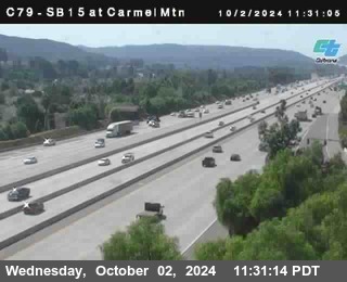 NB 15 at Carmel Mountain Rd.