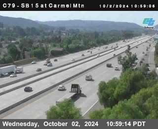 NB 15 at Carmel Mountain Rd.