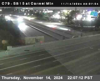 NB 15 at Carmel Mountain Rd.