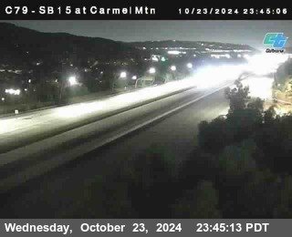 NB 15 at Carmel Mountain Rd.