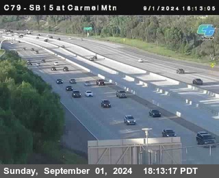 NB 15 at Carmel Mountain Rd.