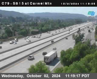 NB 15 at Carmel Mountain Rd.