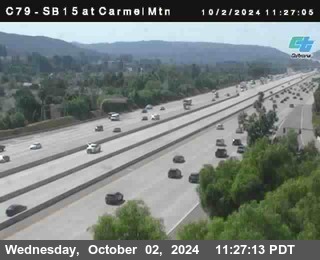 NB 15 at Carmel Mountain Rd.