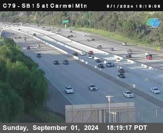 NB 15 at Carmel Mountain Rd.