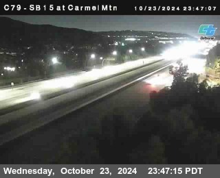 NB 15 at Carmel Mountain Rd.