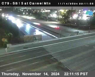 NB 15 at Carmel Mountain Rd.