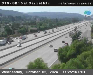 NB 15 at Carmel Mountain Rd.