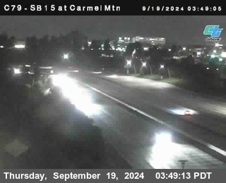 NB 15 at Carmel Mountain Rd.