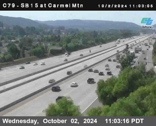 NB 15 at Carmel Mountain Rd.