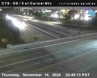 NB 15 at Carmel Mountain Rd.