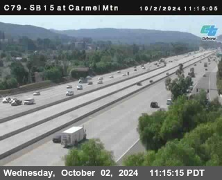 NB 15 at Carmel Mountain Rd.