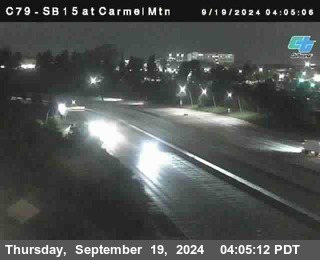 NB 15 at Carmel Mountain Rd.