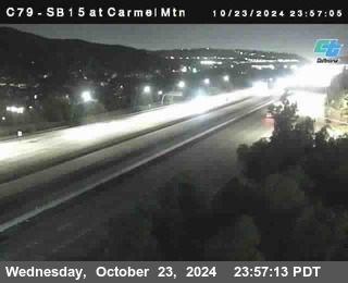 NB 15 at Carmel Mountain Rd.