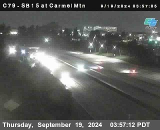 NB 15 at Carmel Mountain Rd.