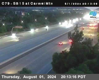 NB 15 at Carmel Mountain Rd.