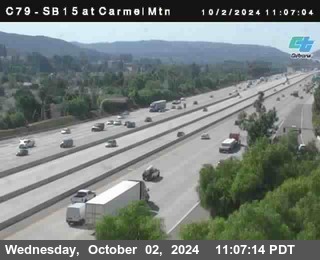 NB 15 at Carmel Mountain Rd.