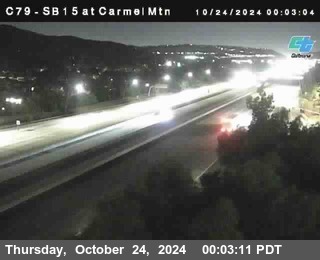 NB 15 at Carmel Mountain Rd.