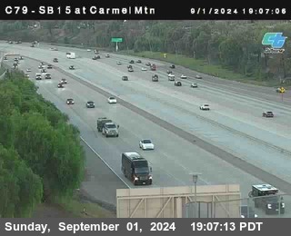 NB 15 at Carmel Mountain Rd.