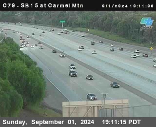 NB 15 at Carmel Mountain Rd.