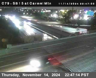 NB 15 at Carmel Mountain Rd.