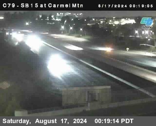 NB 15 at Carmel Mountain Rd.