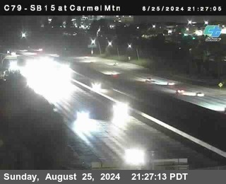 NB 15 at Carmel Mountain Rd.