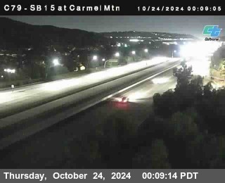 NB 15 at Carmel Mountain Rd.