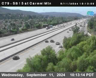 NB 15 at Carmel Mountain Rd.