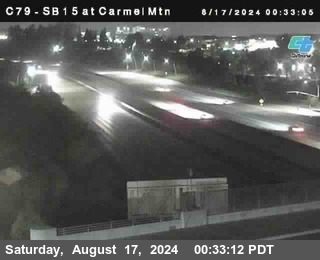 NB 15 at Carmel Mountain Rd.