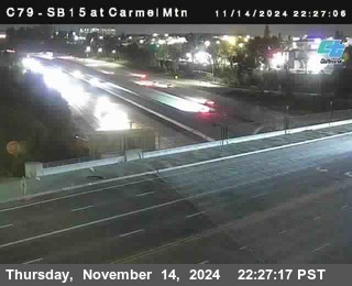 NB 15 at Carmel Mountain Rd.