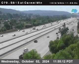 NB 15 at Carmel Mountain Rd.