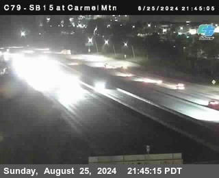 NB 15 at Carmel Mountain Rd.