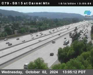 NB 15 at Carmel Mountain Rd.