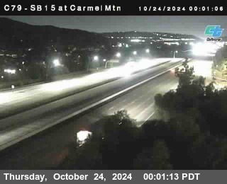 NB 15 at Carmel Mountain Rd.