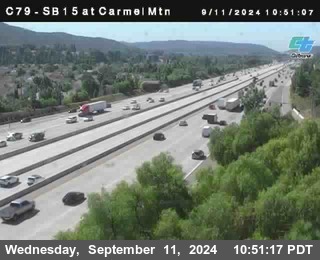 NB 15 at Carmel Mountain Rd.