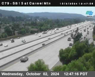 NB 15 at Carmel Mountain Rd.