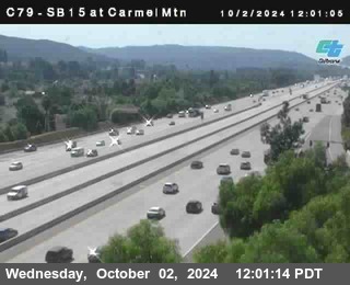 NB 15 at Carmel Mountain Rd.